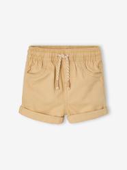 Twill Shorts with Elasticated Waistband, for Baby Boys