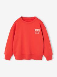 Boys-Cardigans, Jumpers & Sweatshirts-Sweatshirts & Hoodies-Sweatshirt with Chest Motif for Boys
