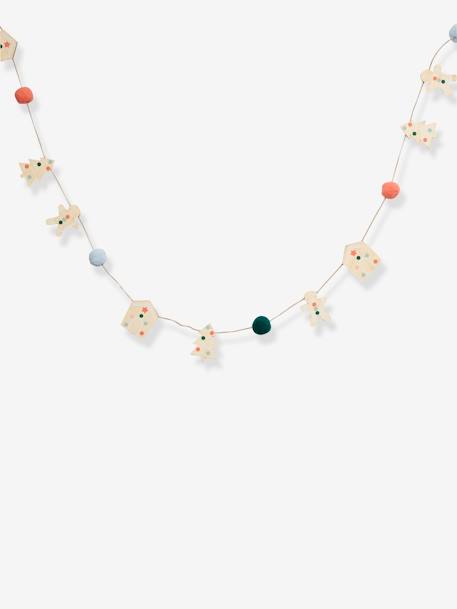 Wooden Garland, Gingerbread Man - no color, Bedding & Decor | Vertbaudet