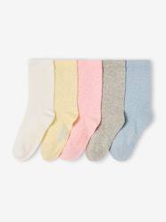 Pack of 5 Pairs of Dotted Socks for Girls