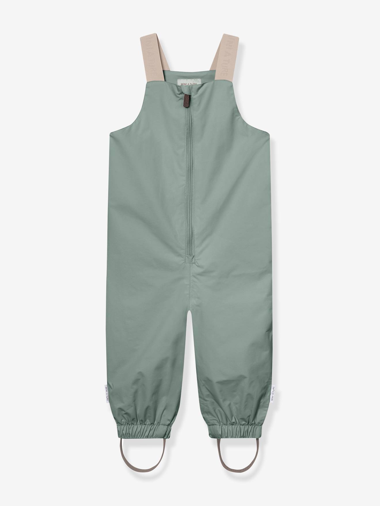 Waterproof dungarees for babies MATWALENTAYA MINI A TURE sage green Waterproof dungarees for babies MATWALENTAYA MINI A TURE sage green