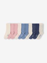 Pack of 10 girls' spotty socks