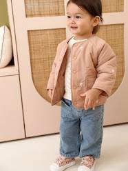 Baby-Embroidered padded jacket for baby girls