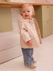 -Rain coat 3-in-1 for baby girls with leopard print