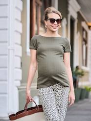 T-Shirt for Maternity, Low Neckline at the Back, in Wide Knit, by ENVIE DE FRAISE