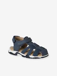 Boys' leather buckle sandals