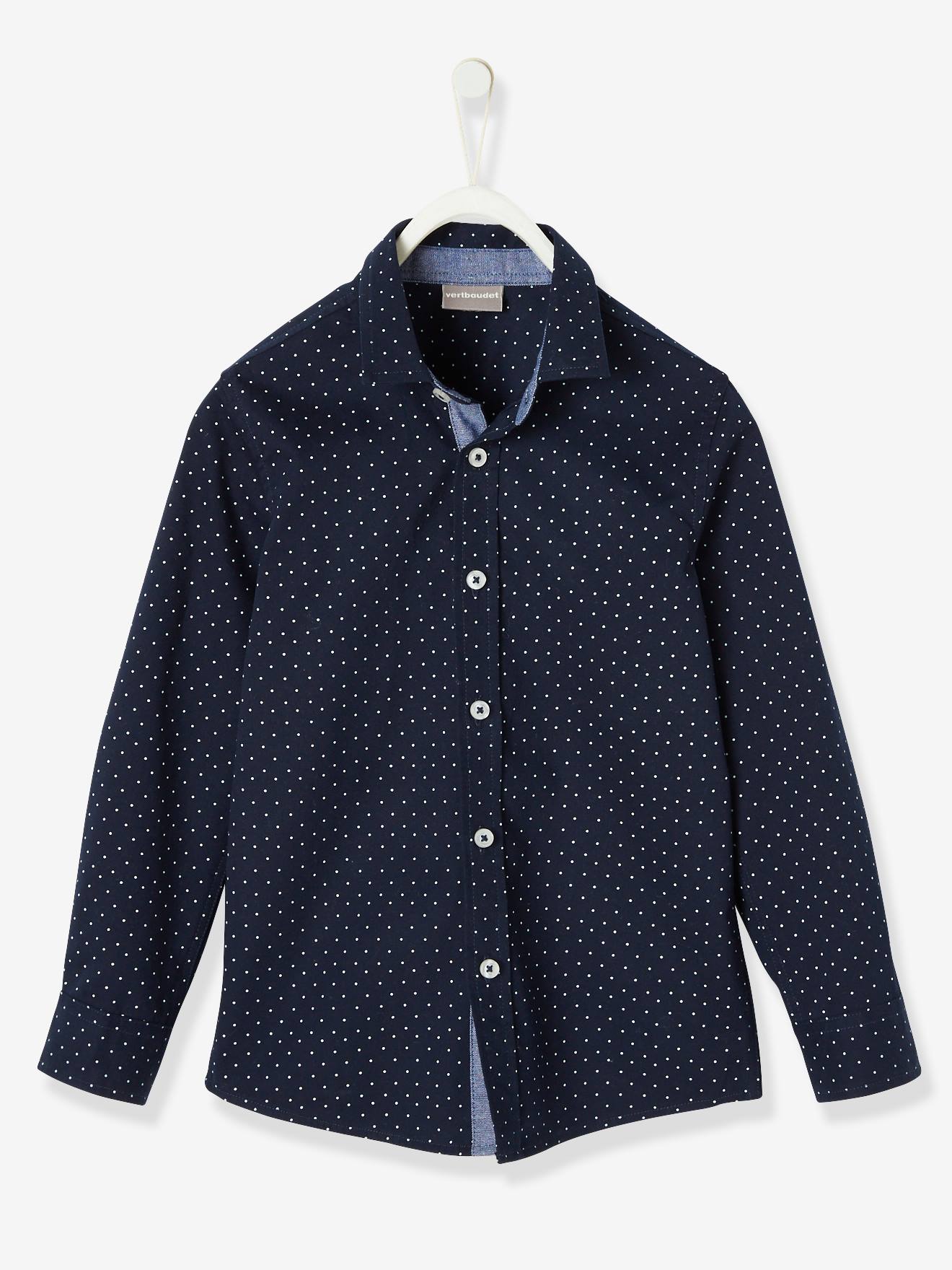 Shirt with Dot Print, for Boys light blue/print