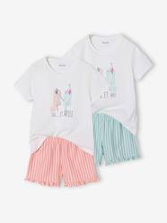 -Pack of 2 girls' pyjama shorts