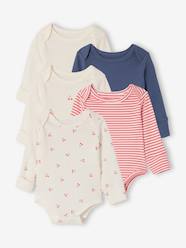 Pack of 2 long-sleeved cherry bodysuits