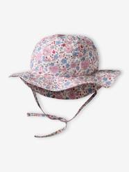 Baby-Floral print cotton baby bucket hat