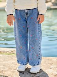 Girls-Jeans-Embroidered Susan wide-leg jeans for girls