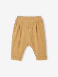 Baby-Harem-Style Trousers in Cotton Gauze