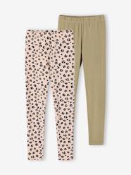 Girls-Leggings-Pack of 2 Basics Leggings for Girls