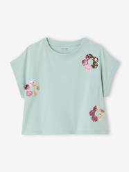 -T-Shirt with Sequinned Motif, for Girls