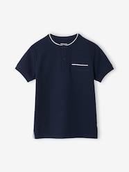 Boys-Tops-Boy's Mao collar polo shirt 
