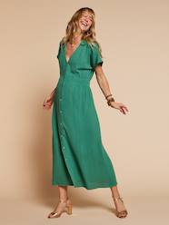 Long shirt-dress for maternity nursing clothes