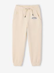 Joggers in fleece with adjustable waist