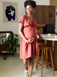 -Wrap dress for pregnancy and nursing clothes