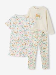 Girls-Pack of 2 girls' short-sleeved short pyjamas