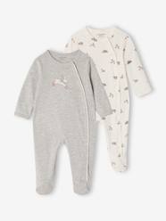 Baby-Pyjamas-Pack of 2 newborn baby sleepsuits pyjamas