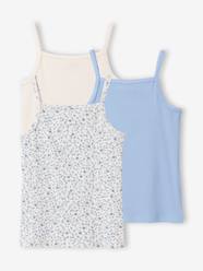 Girls-Pack of 3 ribbed tank tops for girls