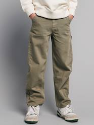 Boy's multi-pocket canvas trousers