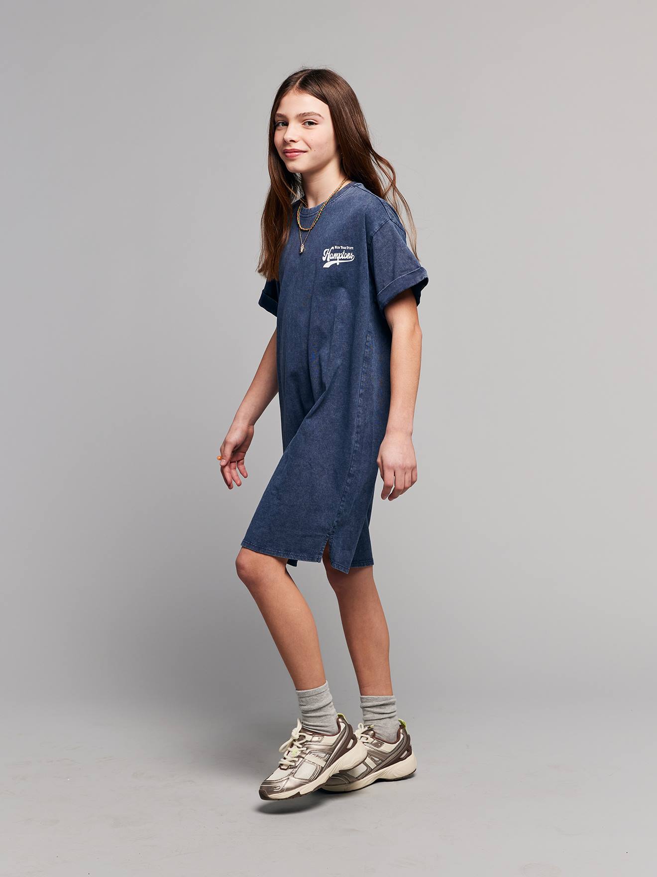 T-shirt dress navy blue T-shirt dress navy blue