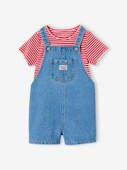 -Dungaree and t-shirt set
