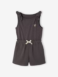 Girls-Two-fabric playsuit for girls