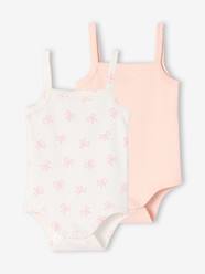 Pack of 2 girl's bodysuit with braces