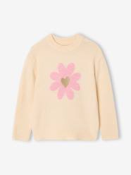 Girls-Jumper with flowers for girls 