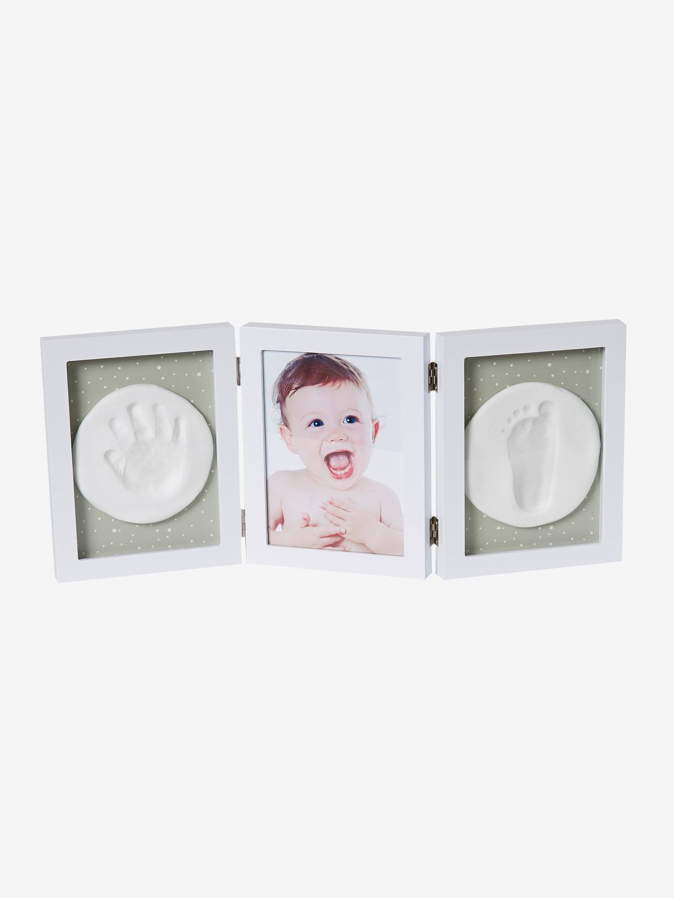 Triptych Frame for Baby’s Hand or Foot Mould white