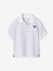 Boys-Tops-Striped short-sleeved polo shirt for boys