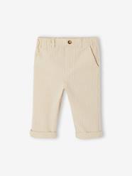 Elasticated waist trousers for baby boys