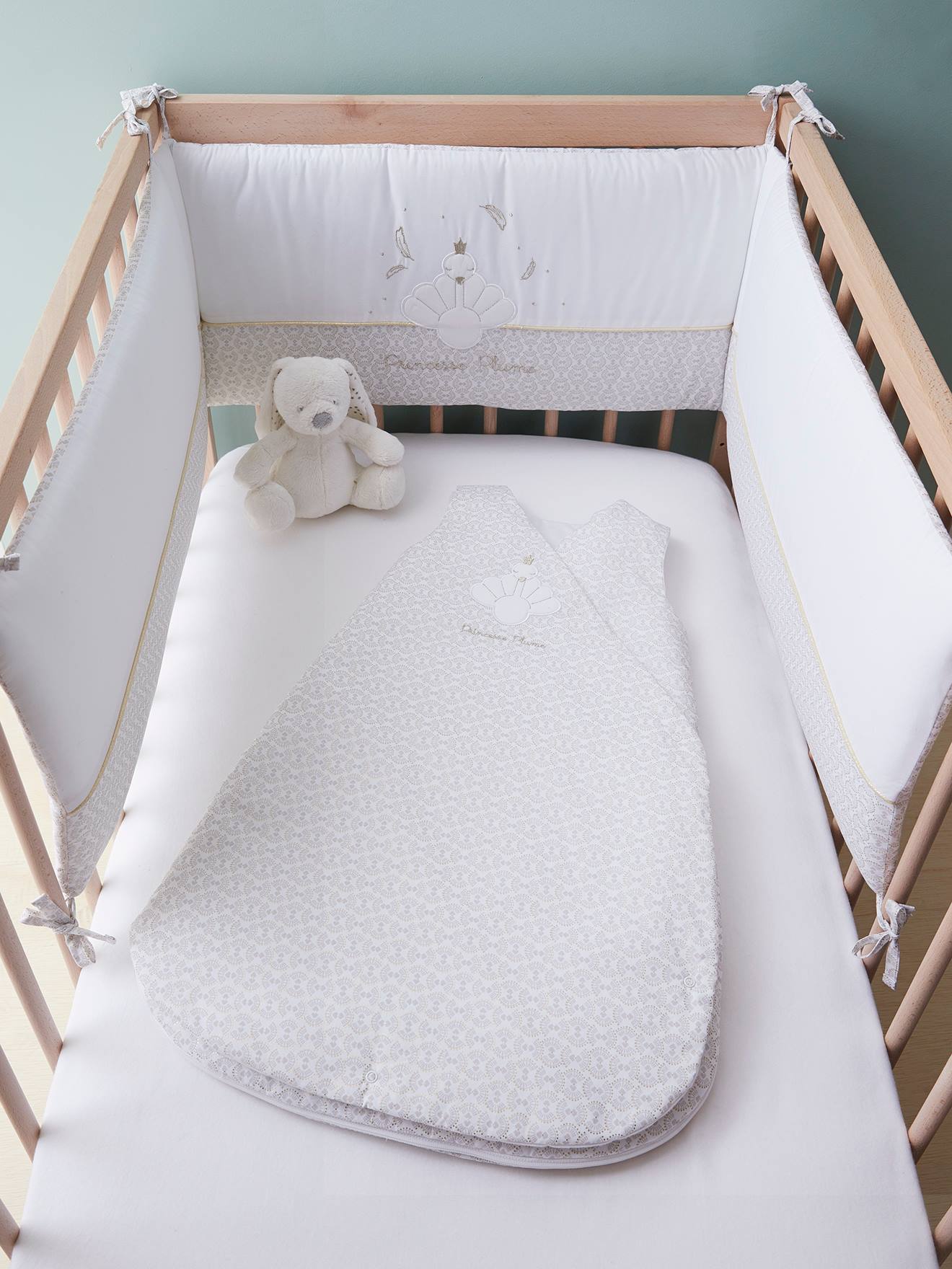 swan cot bedding