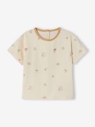 Embroidered organic cotton T-shirt for baby boys
