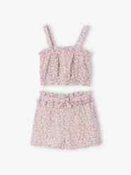 -Floral short set for girls