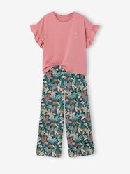 Girls-Girl's T-shirt and wide-leg trouser set