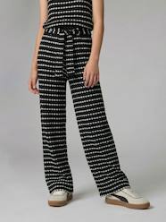 -Fancy Knitted Wide-Leg Trousers for Girls, by JONEN 
