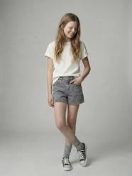 -Children's denim cotton shorts