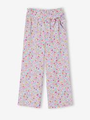 Girls-Floral Print Trousers