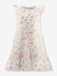 Floral dress with ruffle collar by Happy Girls for girl