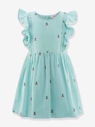 Embroidered dress with ruffles Happy Girls for girl