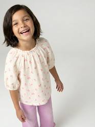 -Girl's cotton gauze blouse