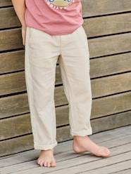 Boys-Lightweight Trousers in Cotton/Linen, for Boys