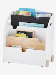 Bedroom Furniture & Storage-Storage-Storage Chests-Bookshelf with Castors, SCHOOL Theme