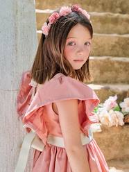 Girls-Blush pink flower crown