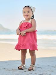 -Baby girls' dress and bandana set
