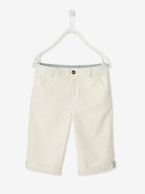 Click to view product details and reviews for Bermuda Shorts In Cotton Linen For Boys Dark Blue.