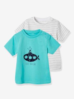 Pack of 2 T-Shirts with Fun Animal Motifs